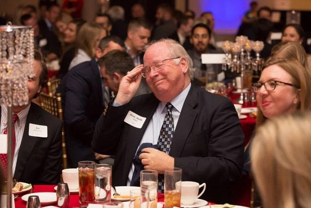 Joe DeMenna, Arizona Corporation Commissioner Andy Tobin and Meghaen Cox at the 2017 Republican Party Legislative Salute.