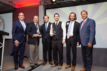 Kevin DeMenna, Senator Frank Pratt, Joe DeMenna, Representative Paul Boyer, Ryan DeMenna, Chairman Jonathan Lines at the 2018 GOP Legislative Salute